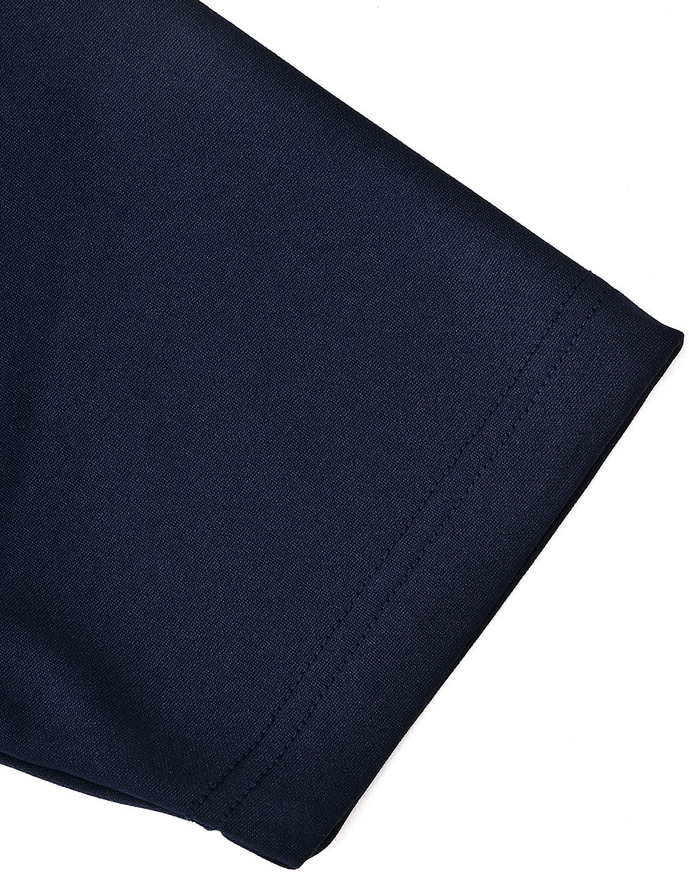 Kids Sustainable Poly/Cotton Contrast Ss Polo - Navy/Aqua Blue - View