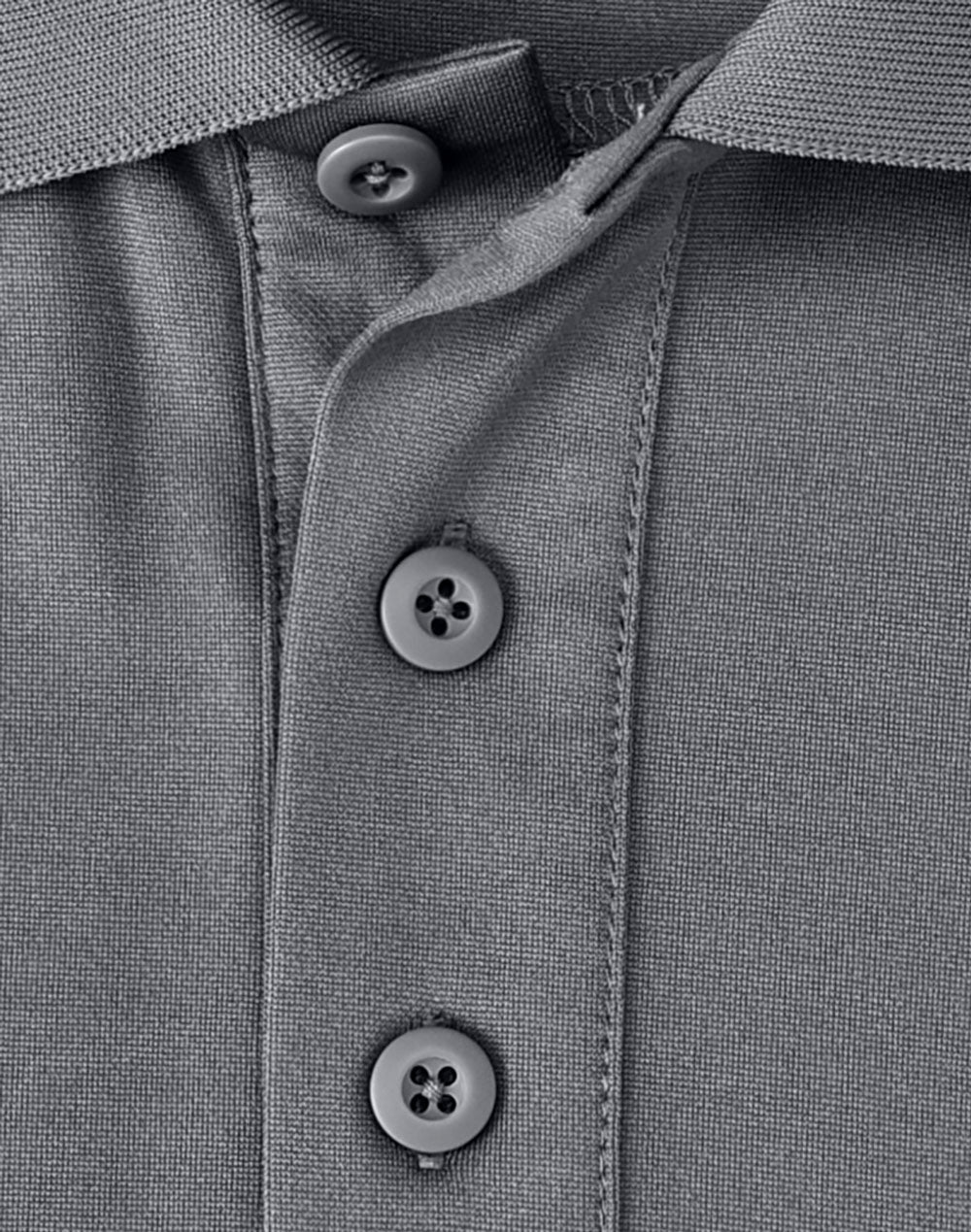 Mens Sustainable Poly/Cotton Contrast Ss Polo - Ash/Teal - View