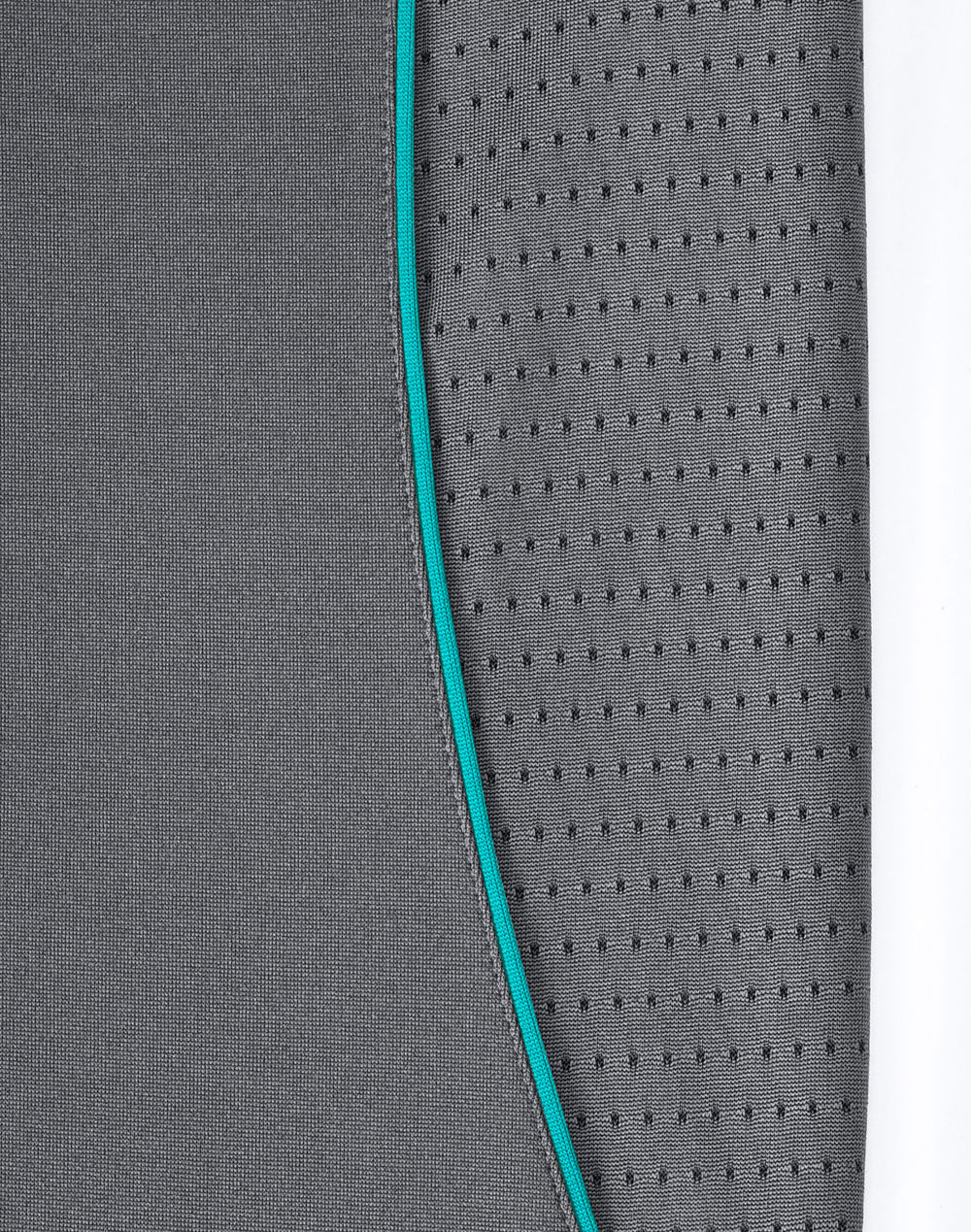 Mens Sustainable Poly/Cotton Contrast Ss Polo - Ash/Teal - View