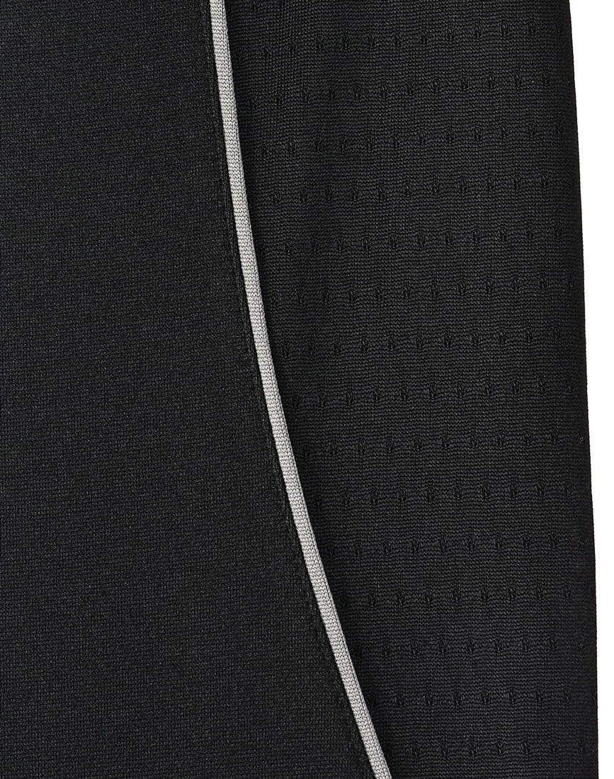 Mens Sustainable Poly/Cotton Contrast Ss Polo - Black/Ash - View