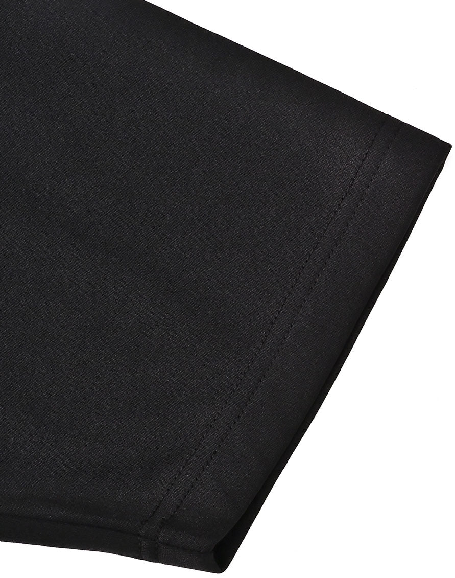 Mens Sustainable Poly/Cotton Contrast Ss Polo - Black/Ash - View