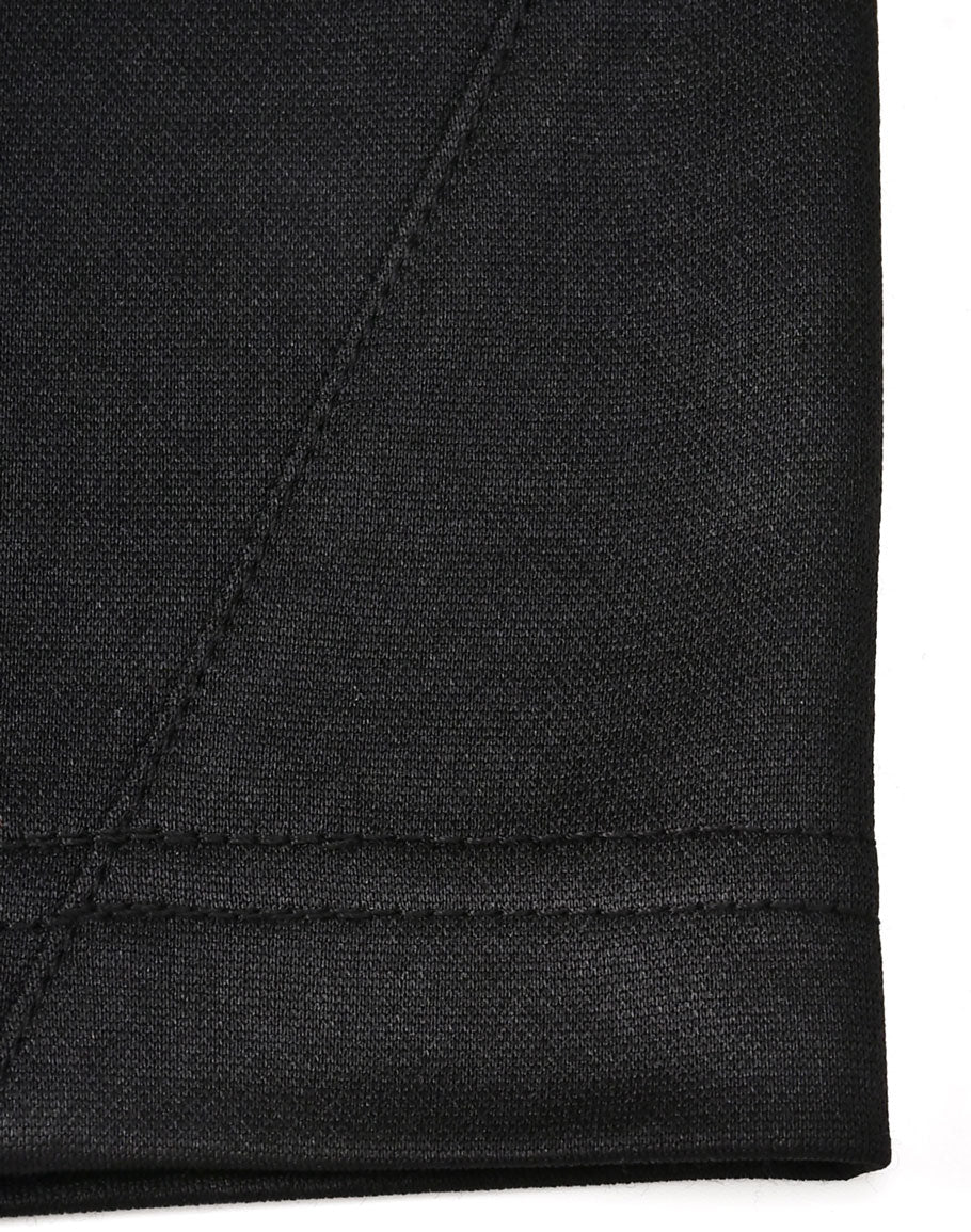 Mens Sustainable Poly/Cotton Contrast Ss Polo - Black/Red - View