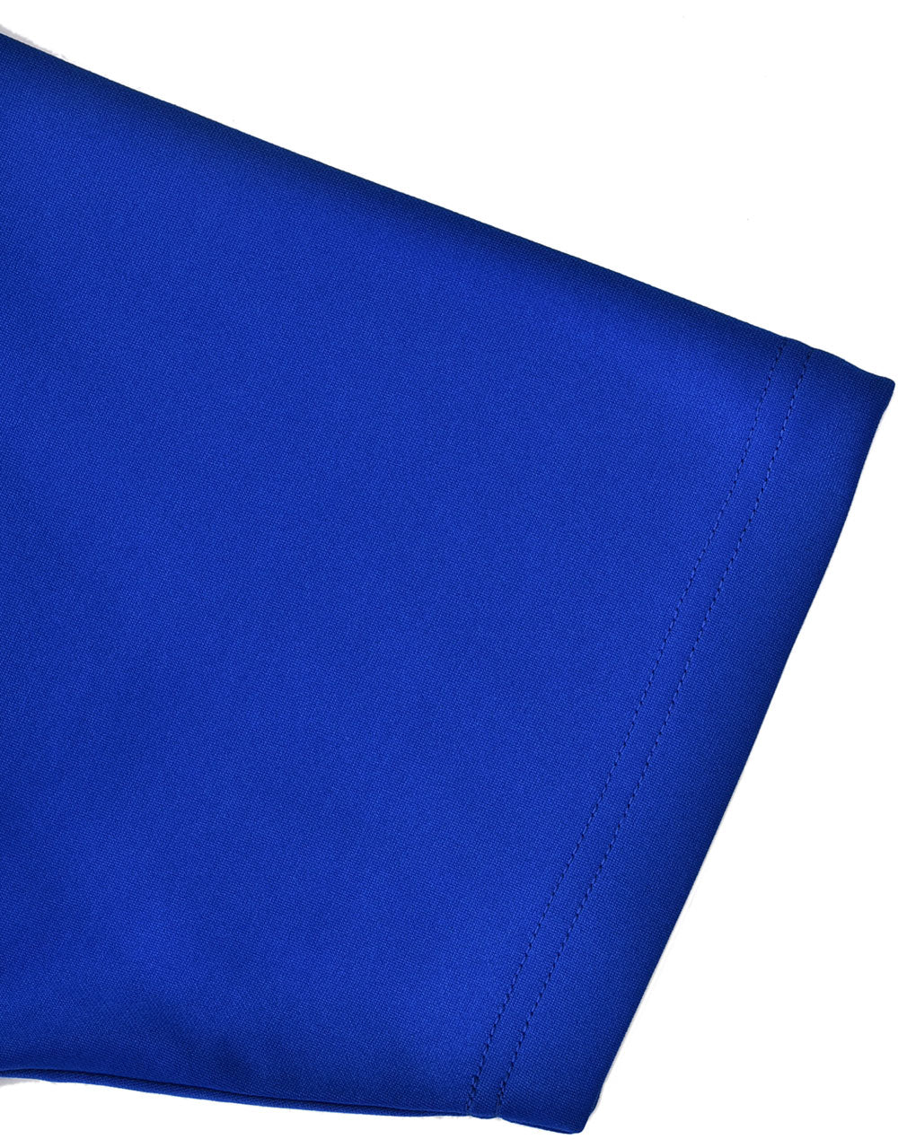 Mens Sustainable Poly/Cotton Contrast Ss Polo - Electric Blue/White - View