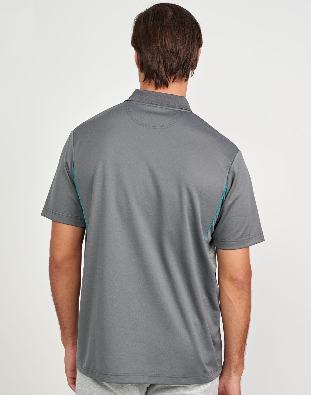 Mens Sustainable Poly/Cotton Contrast Ss Polo - view