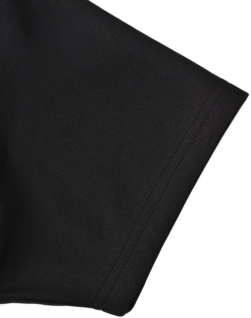 Ladies Sustainable Poly/Cotton Contrast Ss Polo - Black/Aqua Blue - View