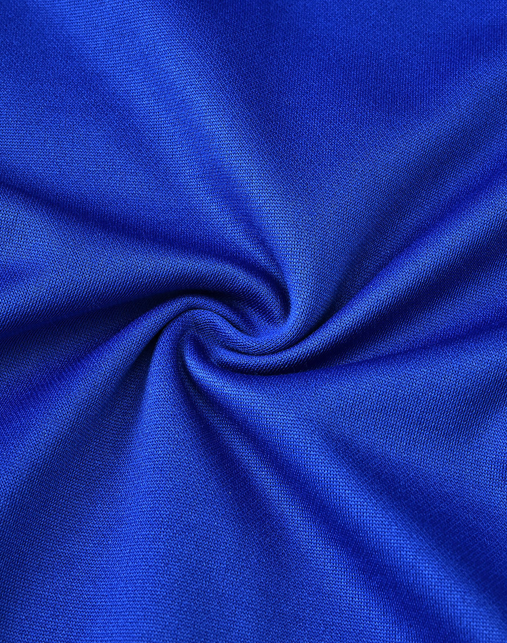 Ladies Sustainable Poly/Cotton Contrast Ss Polo - Electric Blue/White - Fabric