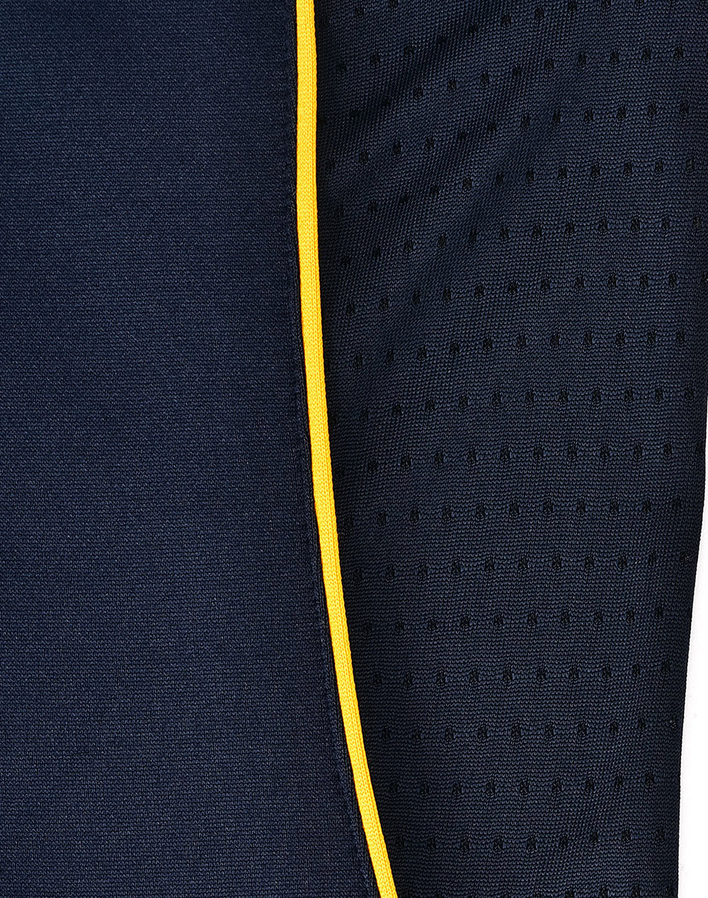 Ladies Sustainable Poly/Cotton Contrast Ss Polo - Navy/Gold - View