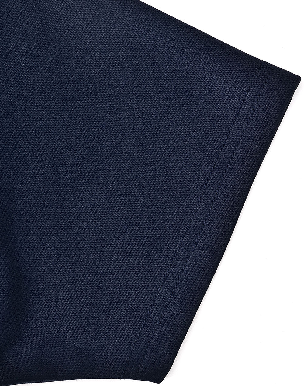 Ladies Sustainable Poly/Cotton Contrast Ss Polo - Navy/Gold - View