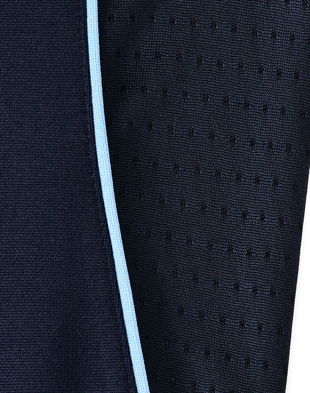 Ladies Sustainable Poly/Cotton Contrast Ss Polo - Navy/Skyblue - View