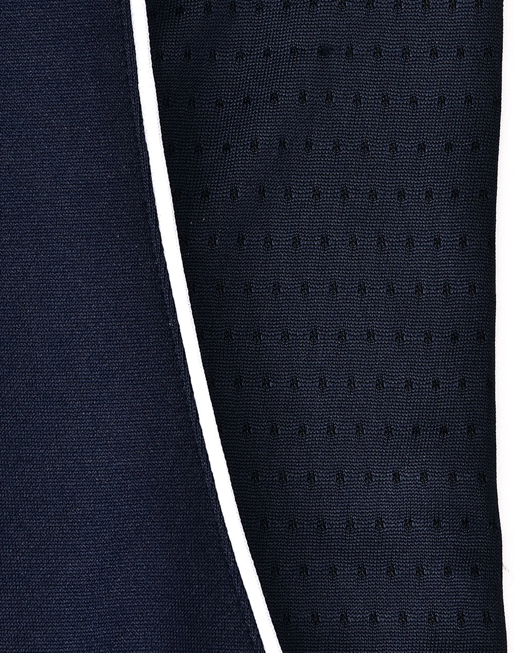 Ladies Sustainable Poly/Cotton Contrast Ss Polo - Navy/White - View