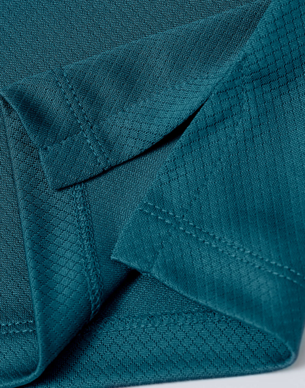 Sustainable Jacquard Knit Polo Ladies - Atlantic - View
