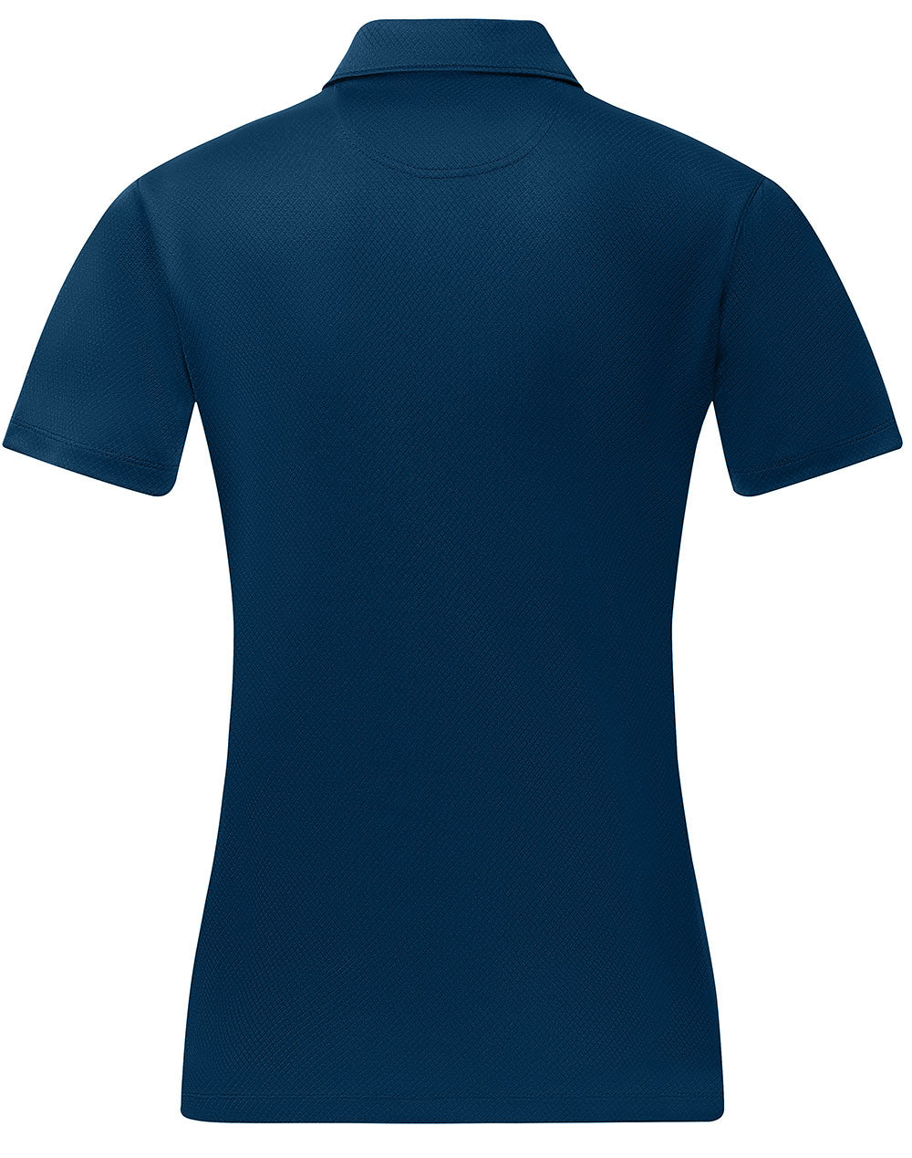 Sustainable Jacquard Knit Polo Ladies - Crew Navy - Back