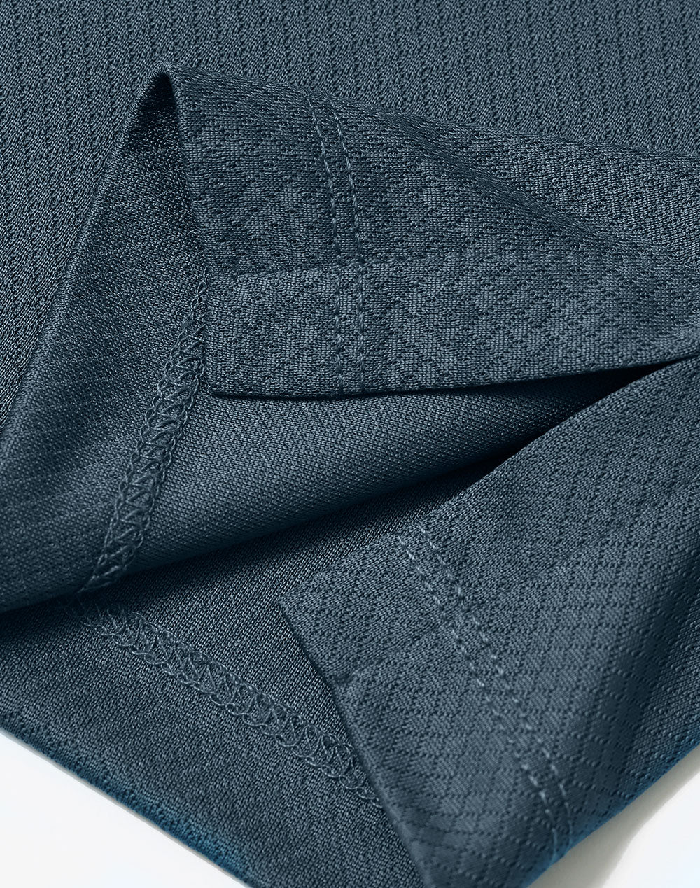 Sustainable Jacquard Knit Polo Ladies - Slate Blue - View