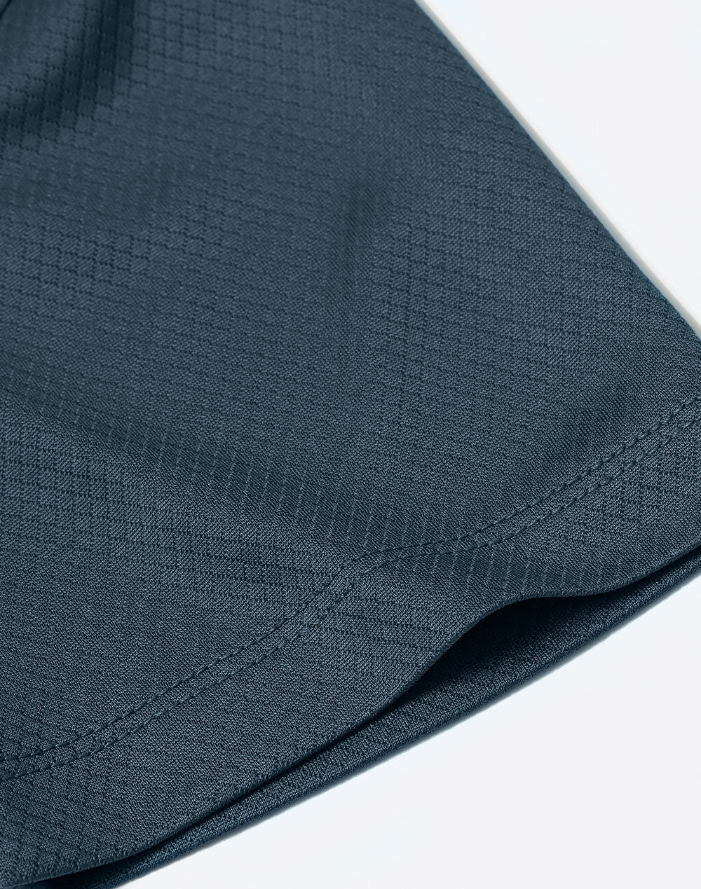 Sustainable Jacquard Knit Polo Ladies - Slate Blue - View