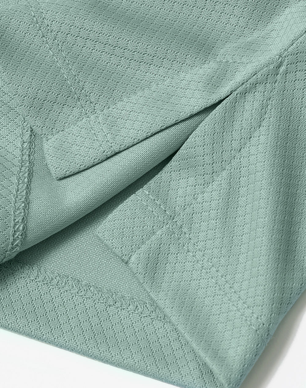 Sustainable Jacquard Knit Polo Ladies - Soft Mint - View