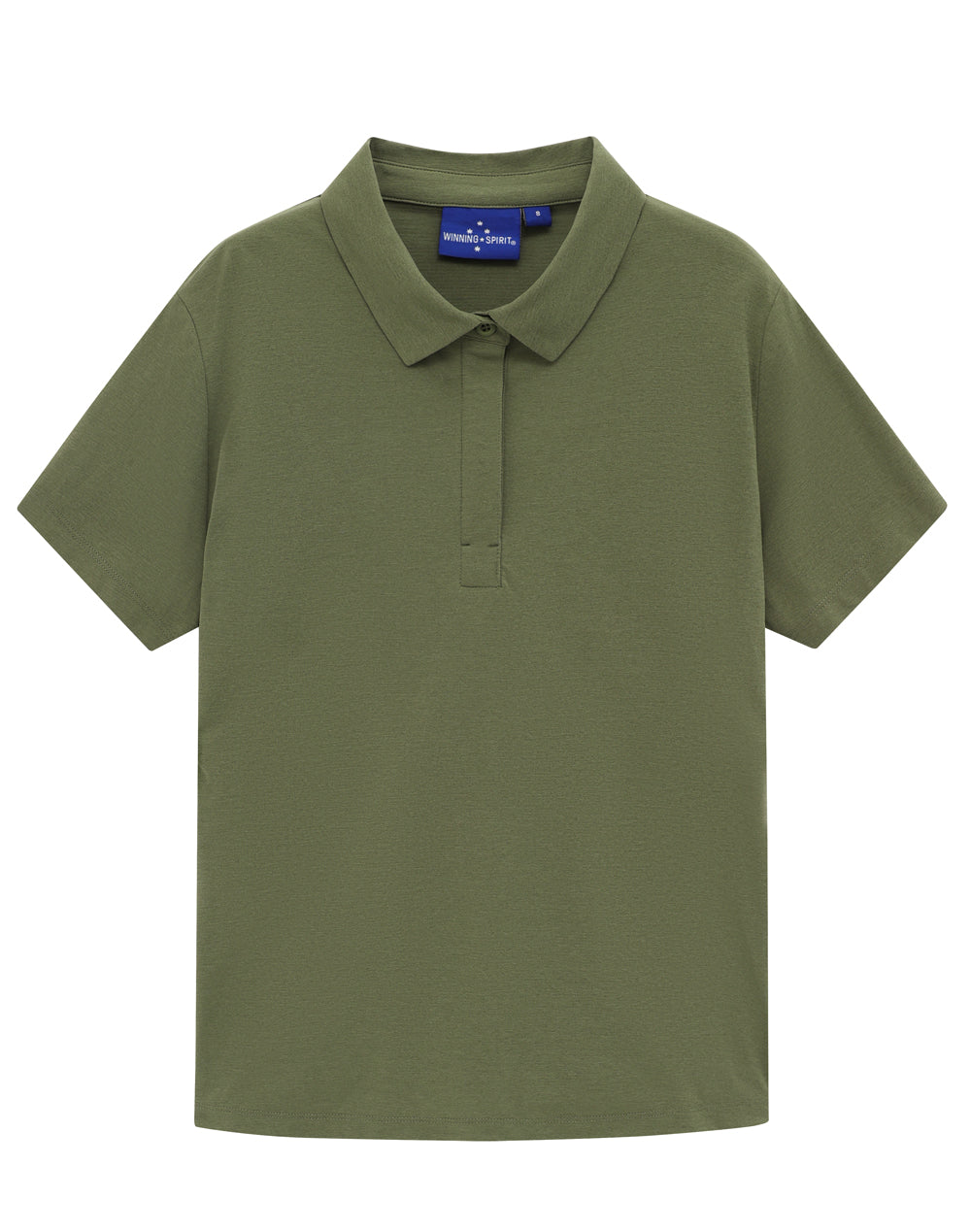 Womens High Performance Graphene Polo - Olive Green - View