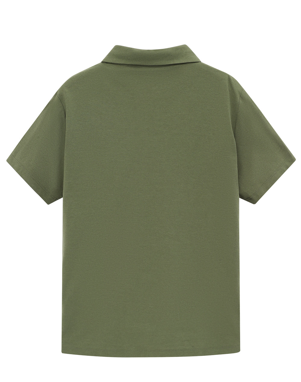 Womens High Performance Graphene Polo - Olive Green - Back