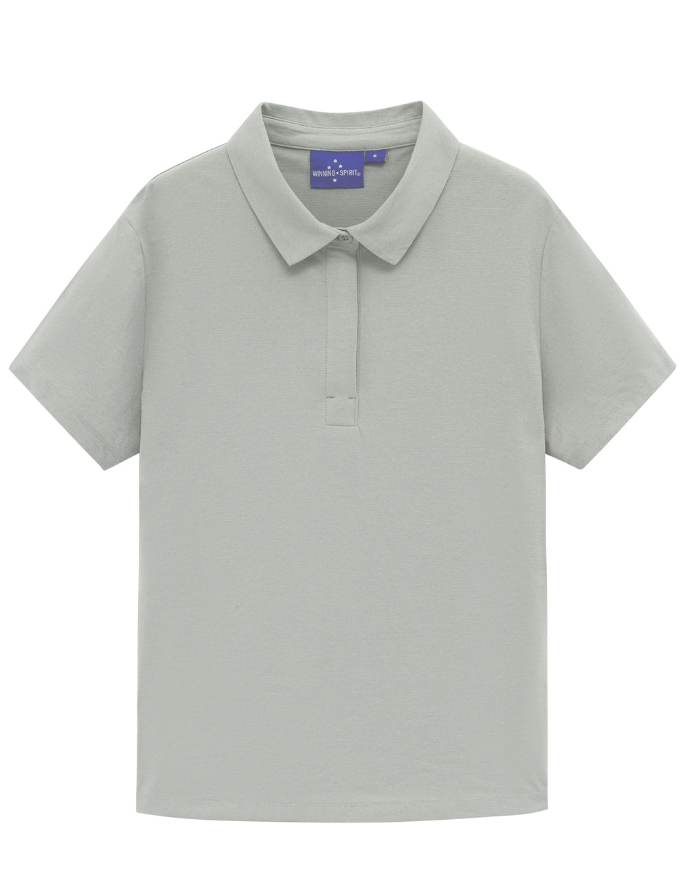 Womens High Performance Graphene Polo - Silver Grey - View