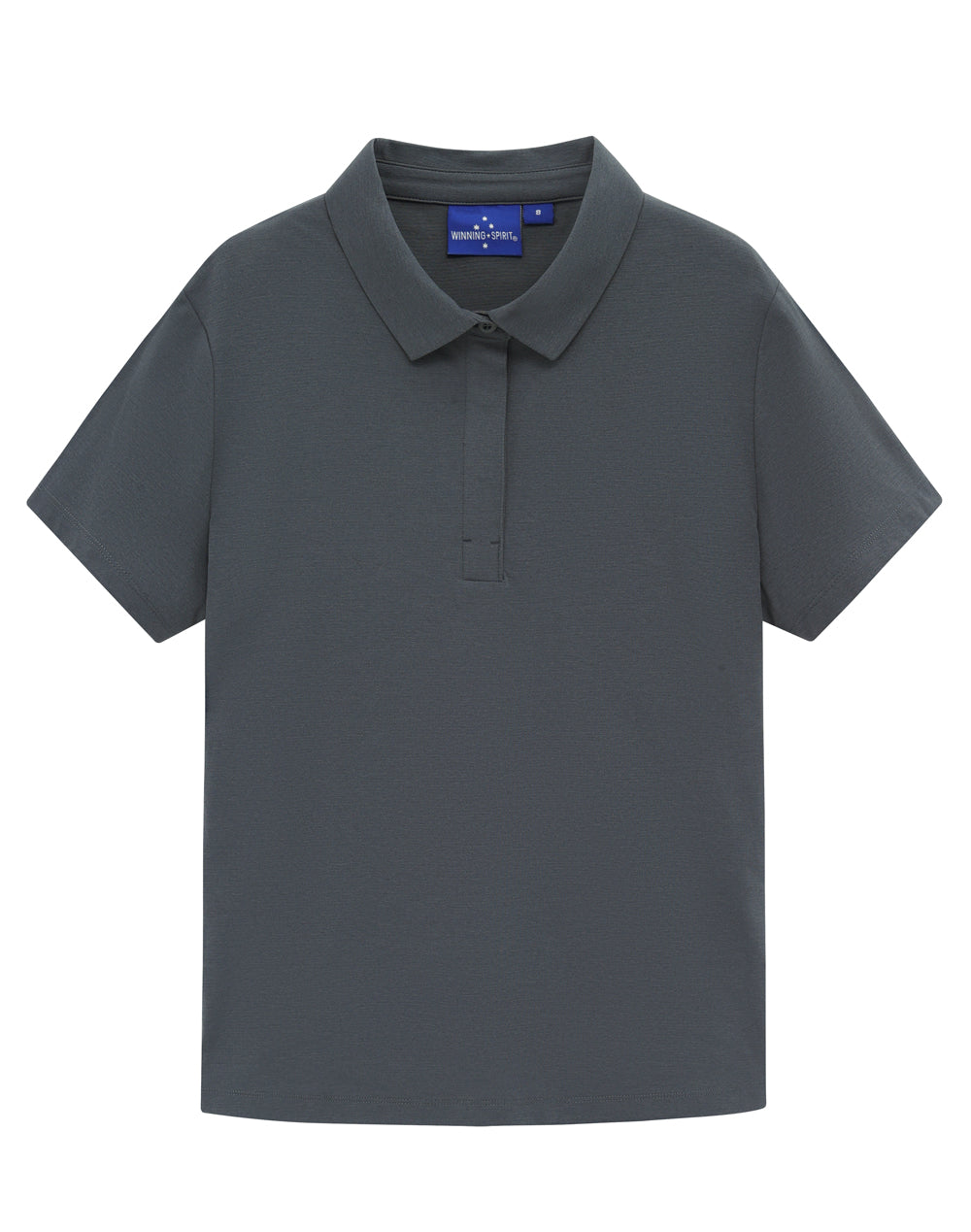 Womens High Performance Graphene Polo - Storm Grey - View