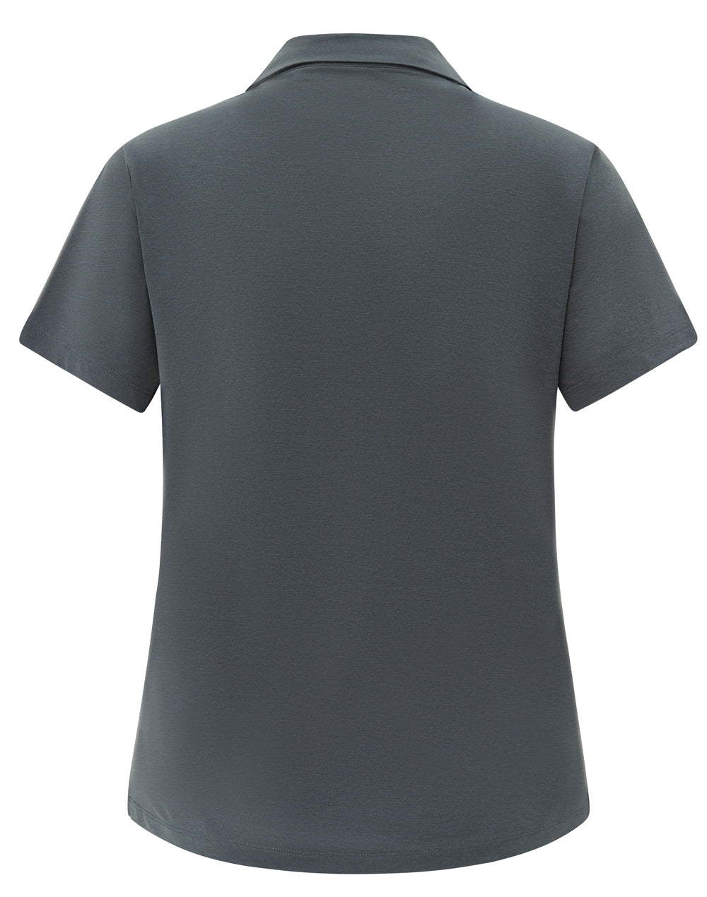 Womens High Performance Graphene Polo - Storm Grey - Back