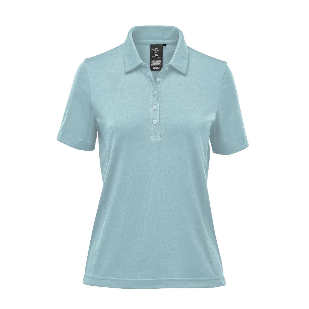 Women's Settebello Polo - Ice Blue - Front