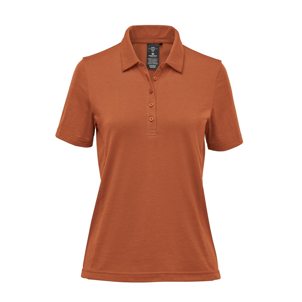 Women's Settebello Polo - Rust - Front