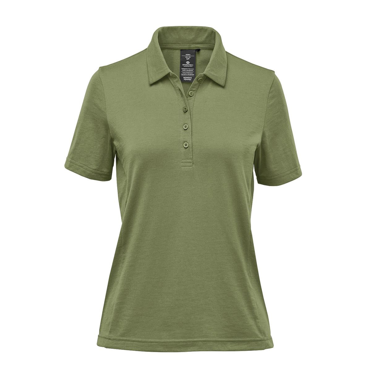 Women's Settebello Polo - Sage Green - Front