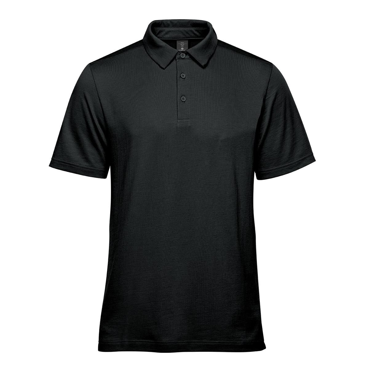 Men's Nevada Micro Pique Polo - Black - Front