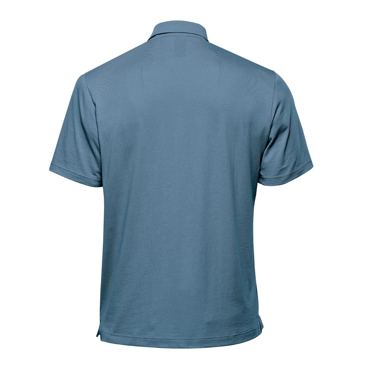 Men's Nevada Micro Pique Polo - Retro Blue - Back