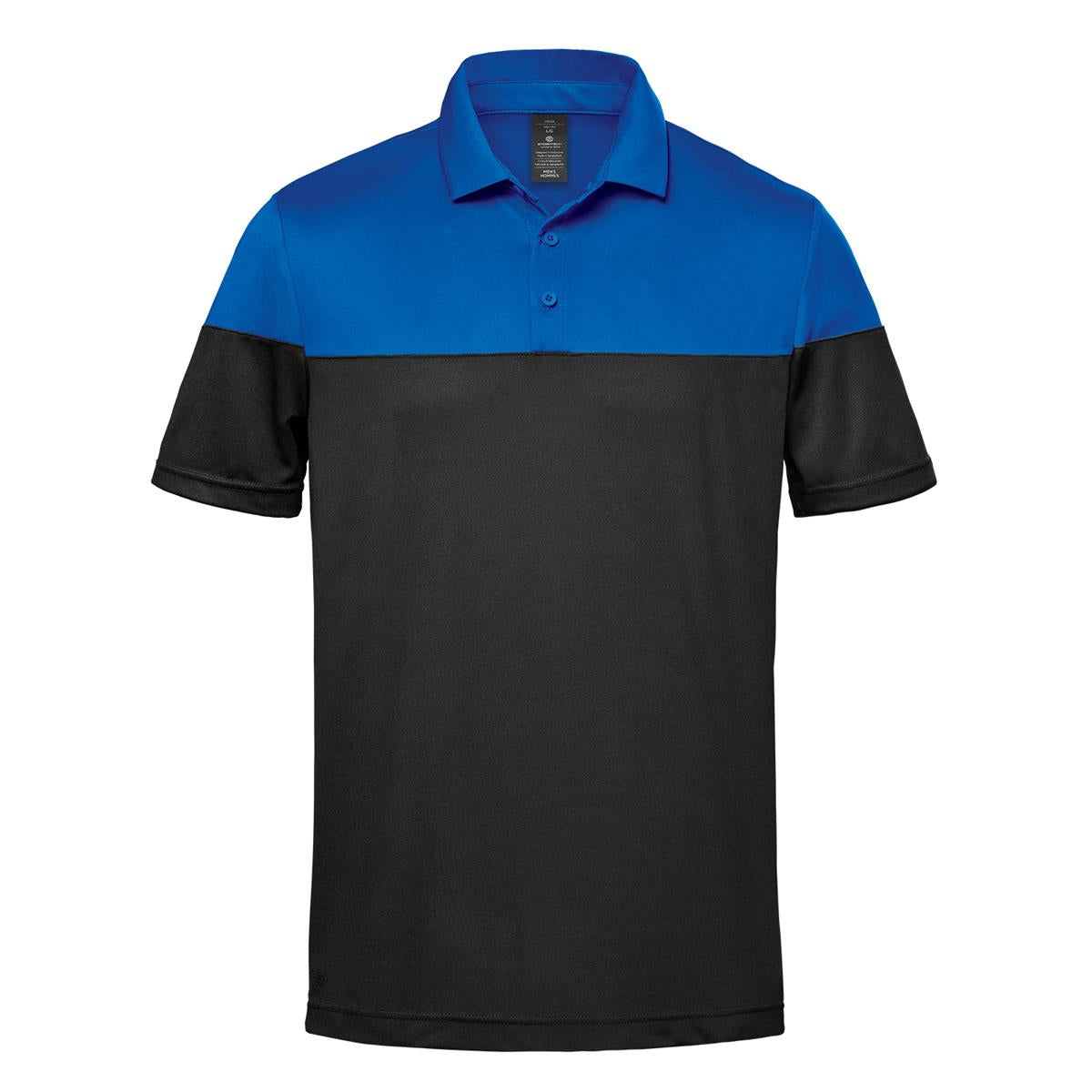 Men's Monterey Two-Tone Polo - Royal / Black - Front