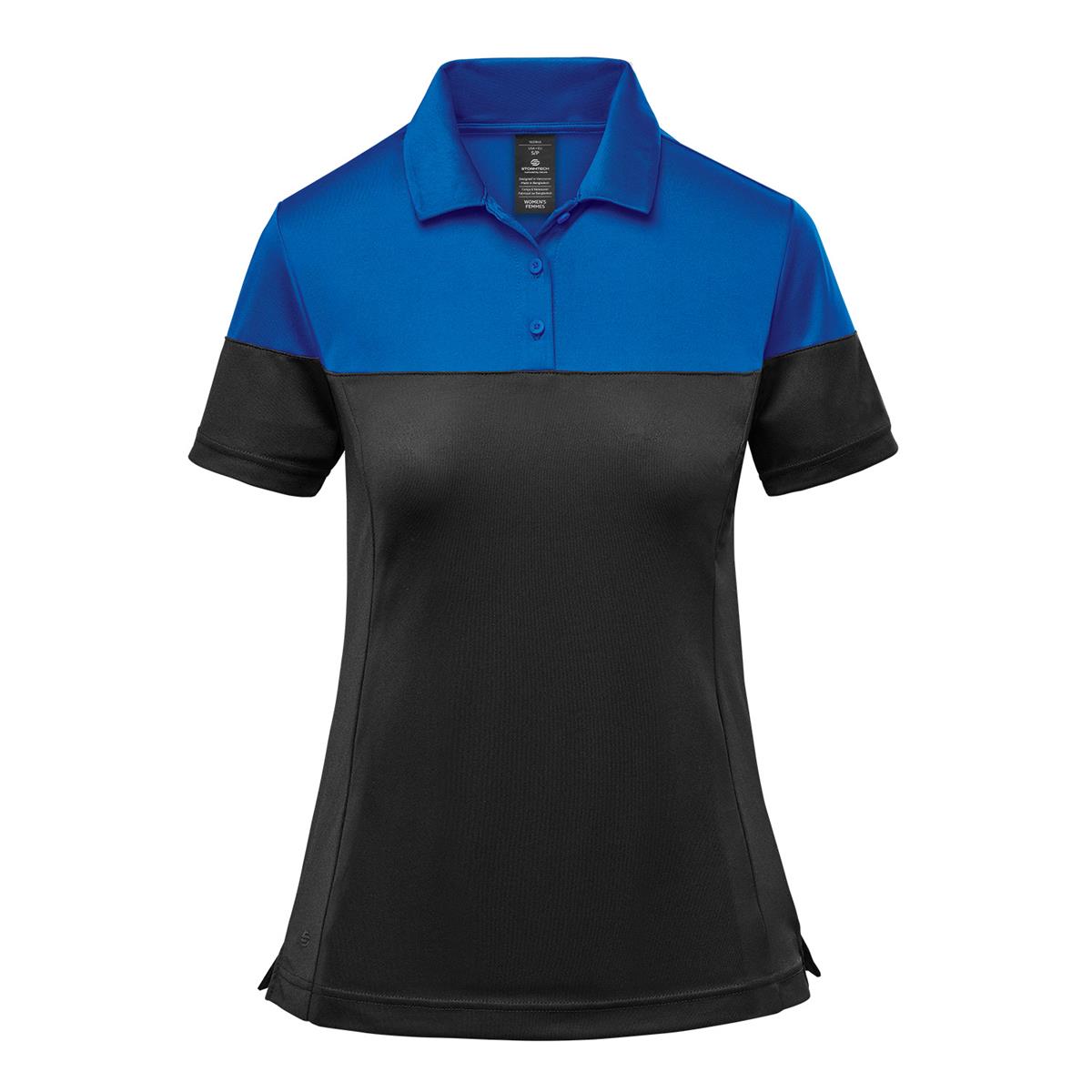 Women's Monterey Two-Tone Polo - Royal / Black - Front