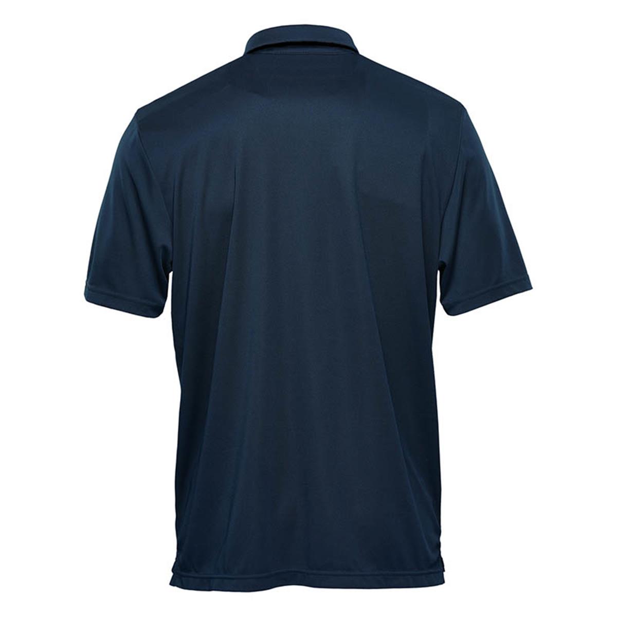 Men's Treeline Performance Short Sleeve Polo - Navy - Back