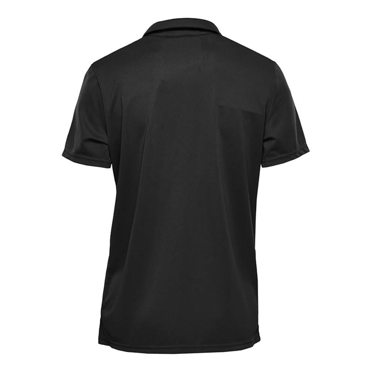 Women's Treeline Performance Short Sleeve Polo - Black - Back