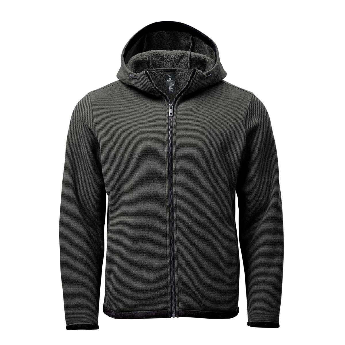 Men's Medusa Fleece Hoody - Charcoal Stripe - Front