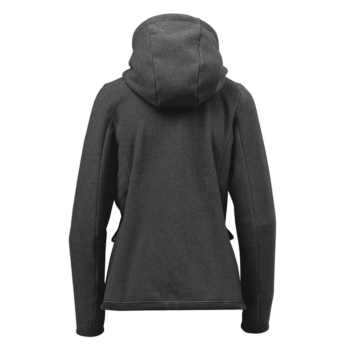Women's Medusa Fleece Hoody - Charcoal Stripe - Back