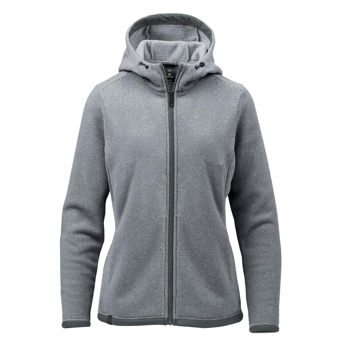 Women's Medusa Fleece Hoody - Zinc Stripe - Front