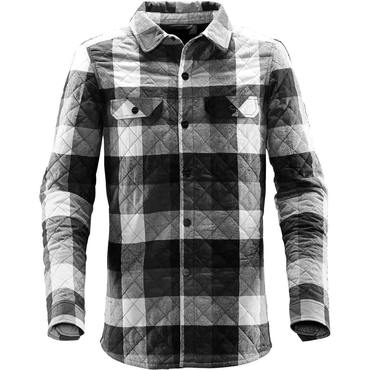 Men's North Beach Shacket - Black / Dolphin - Front