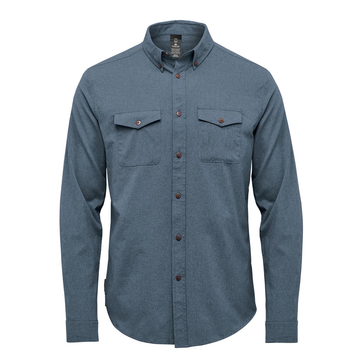 Men's Azores Quick Dry Shirt - Retro Blue - Front