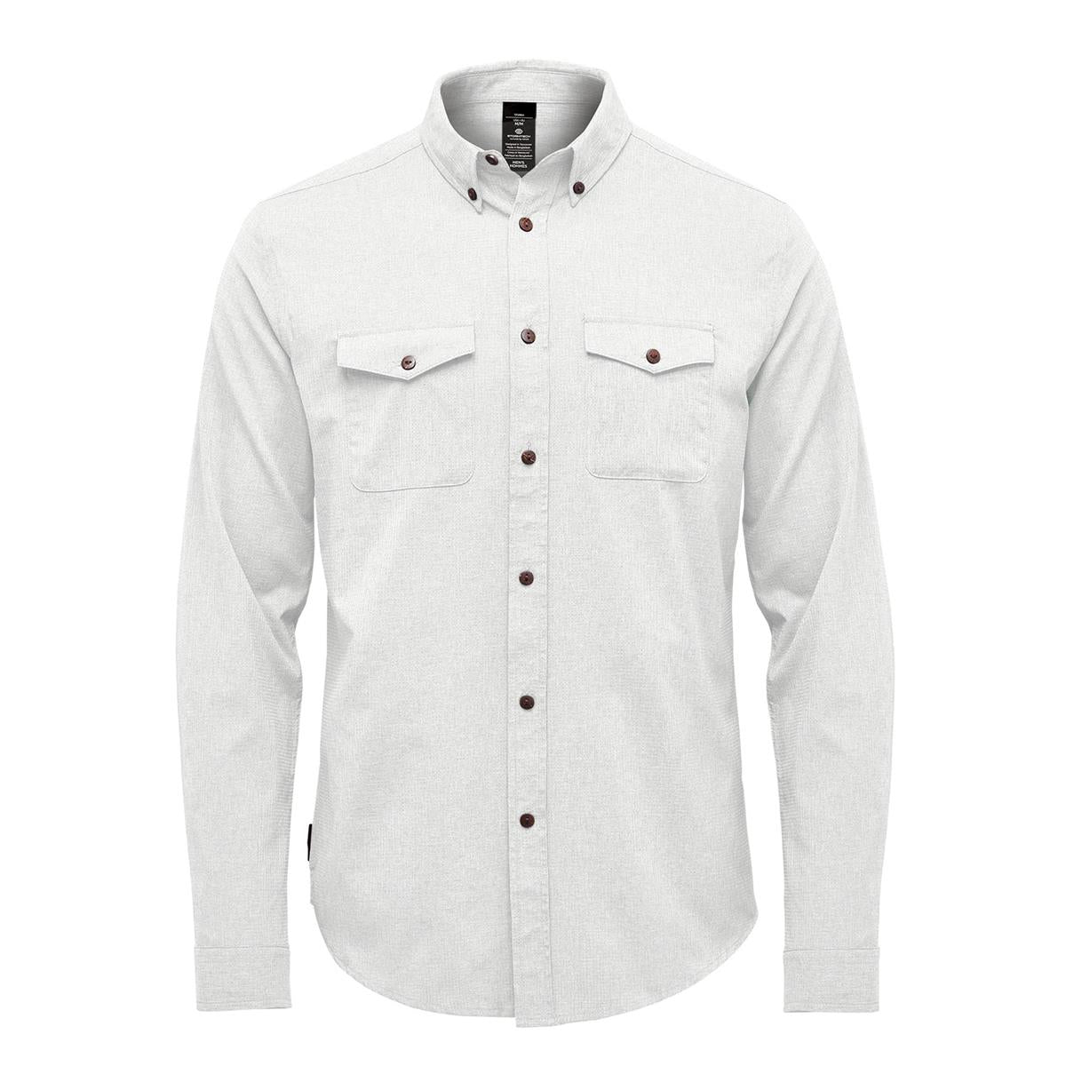 Men's Azores Quick Dry Shirt - White - Front