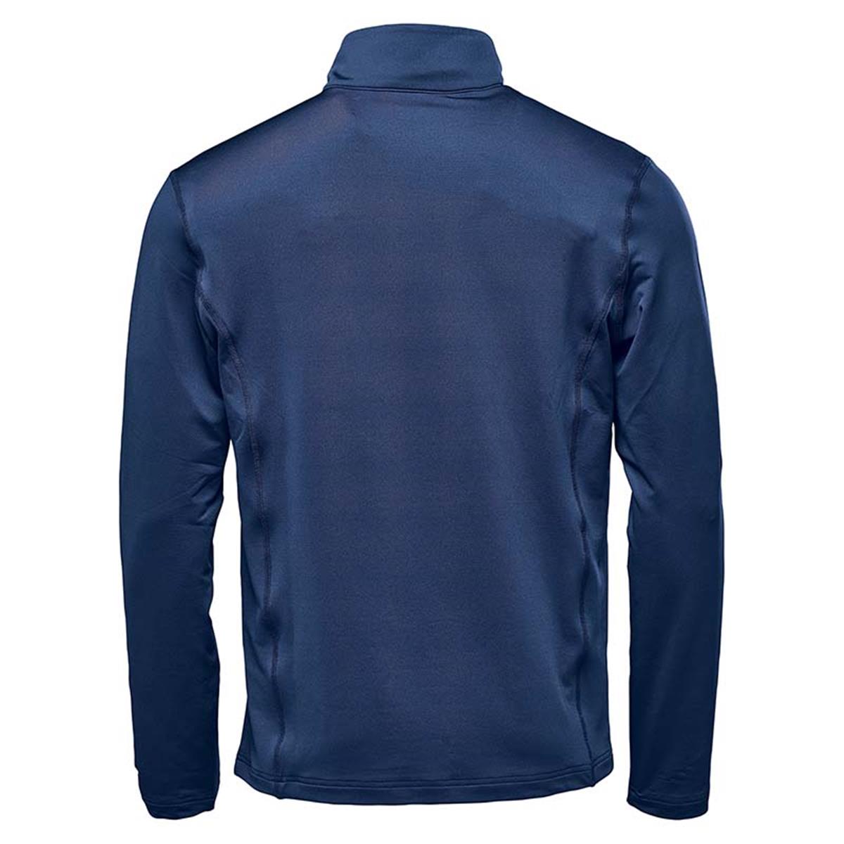 Men's Augusta 1/4 Zip Long Sleeve - Navy - Back