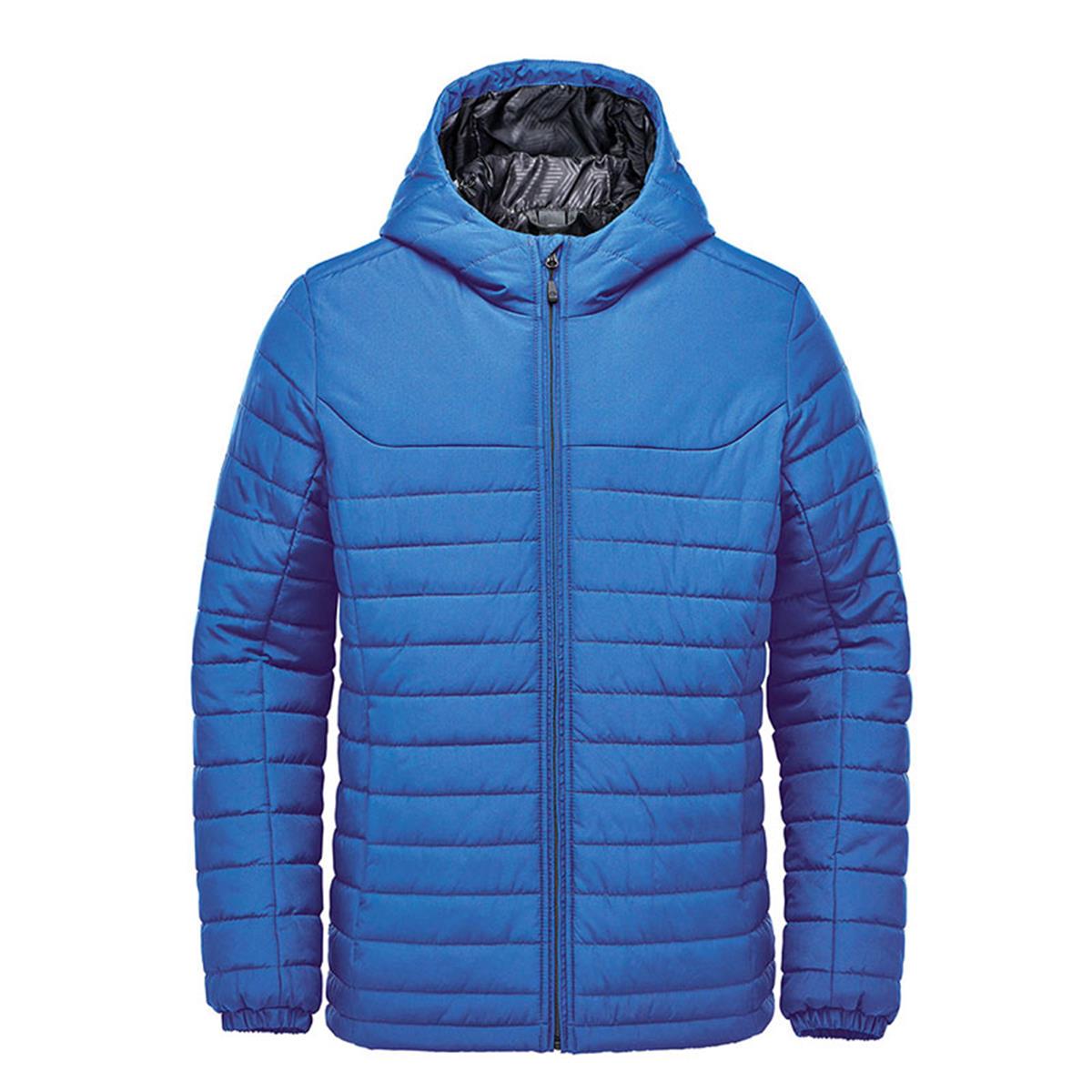 Men's Nautilus Quilted Hoody - Azure Blue - Front