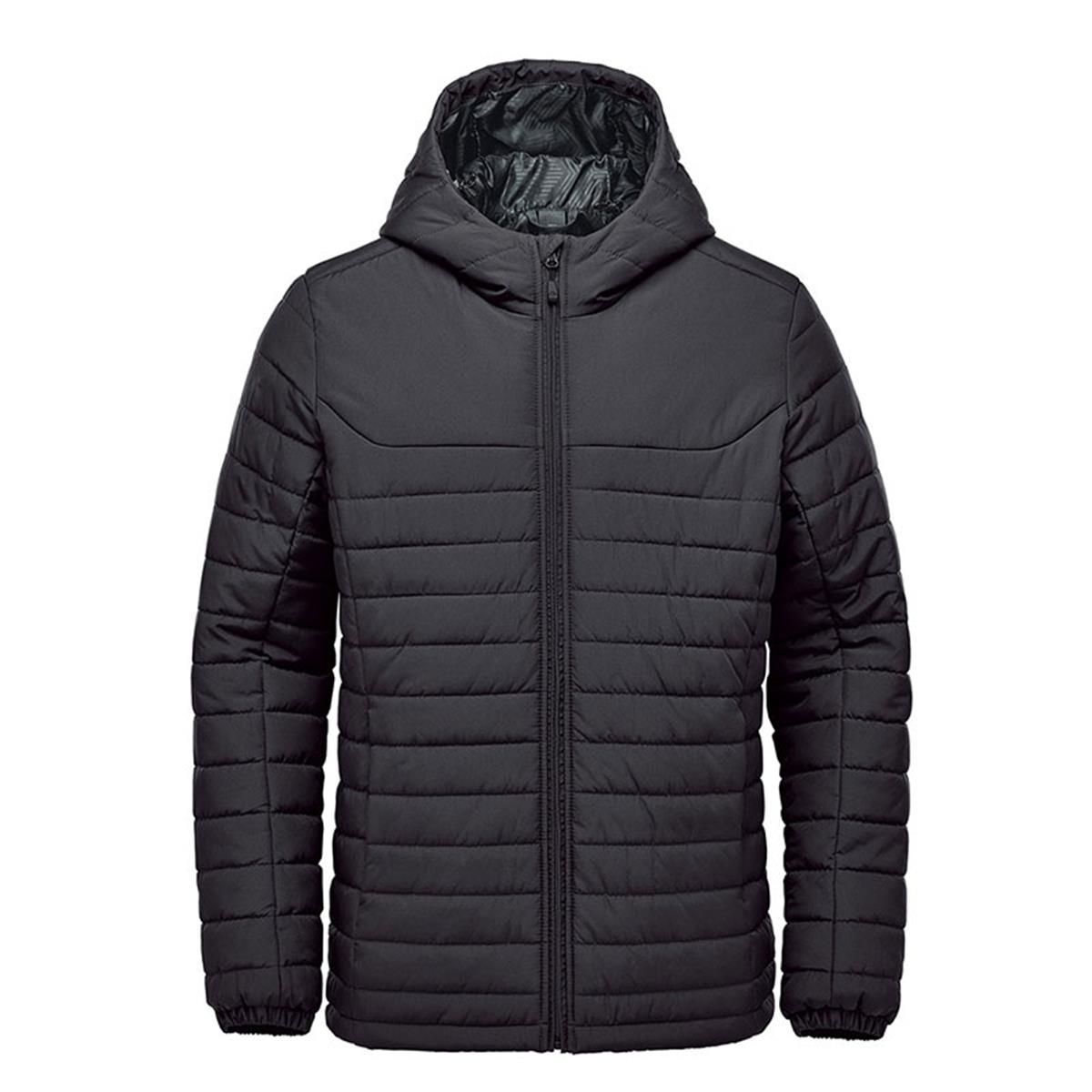 Men's Nautilus Quilted Hoody - Black - Front