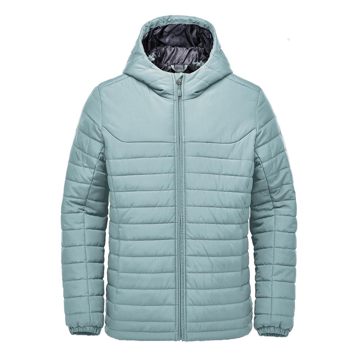 Men's Nautilus Quilted Hoody - Ice Blue - Front