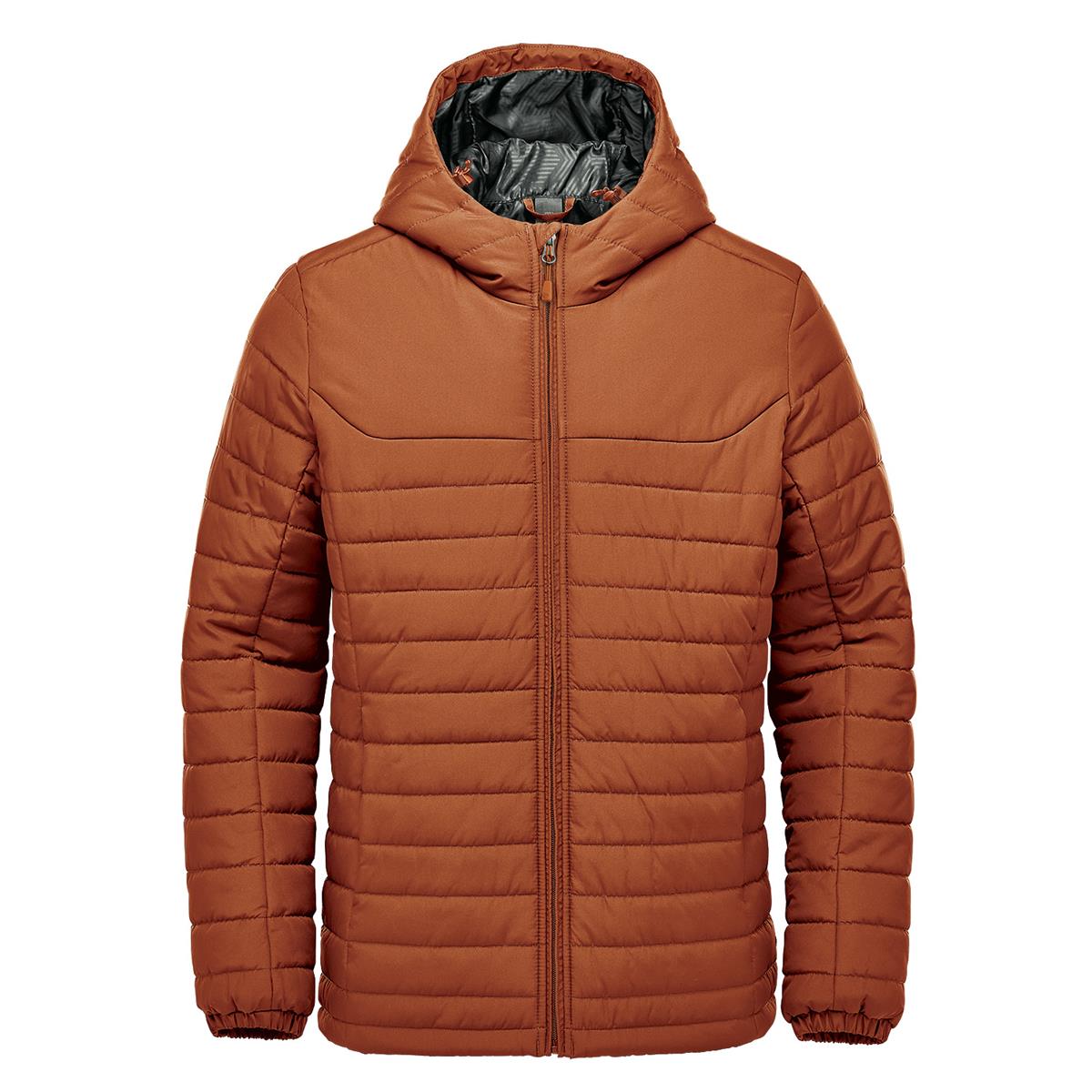 Men's Nautilus Quilted Hoody - Rust - Front