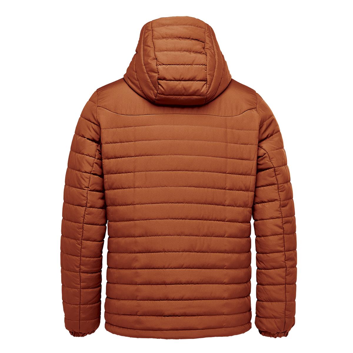 Men's Nautilus Quilted Hoody - Rust - Back