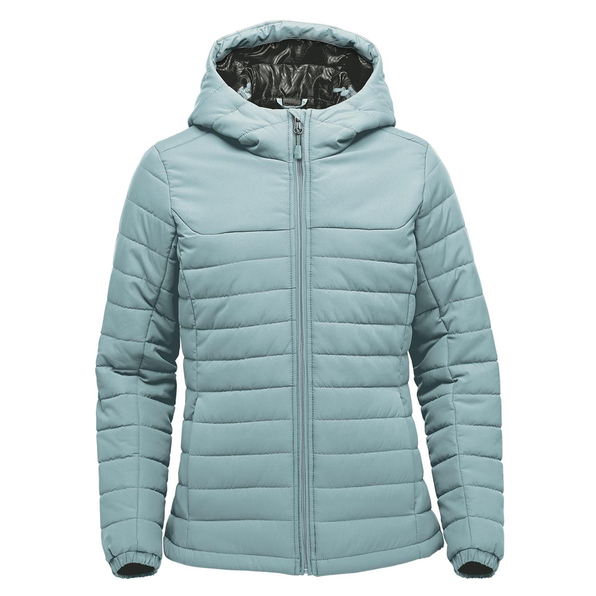 Women's Nautilus Quilted Hoody - Ice Blue - Front