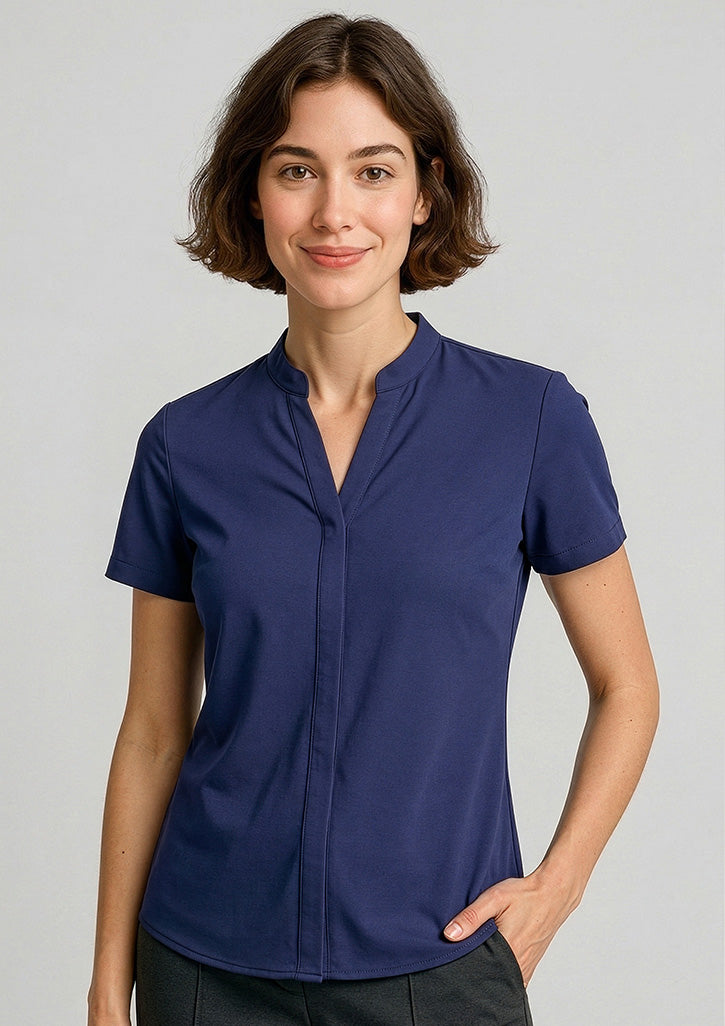 Juliette Womens Short Sleeve Blouse