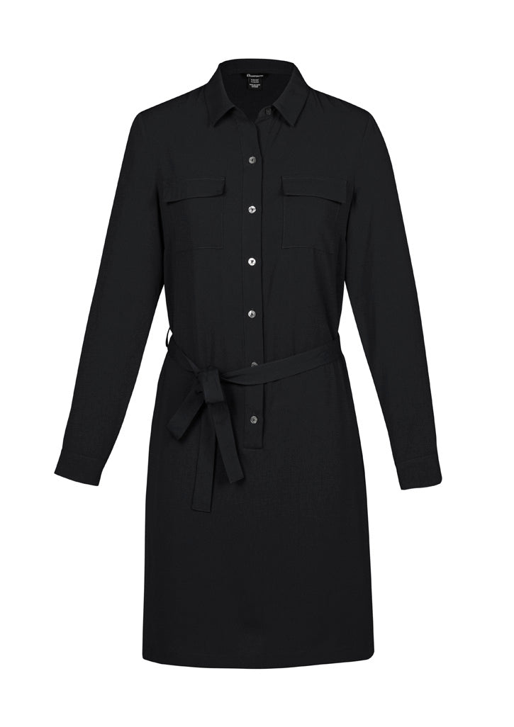 Chloe Womens Dress - Black - Front
