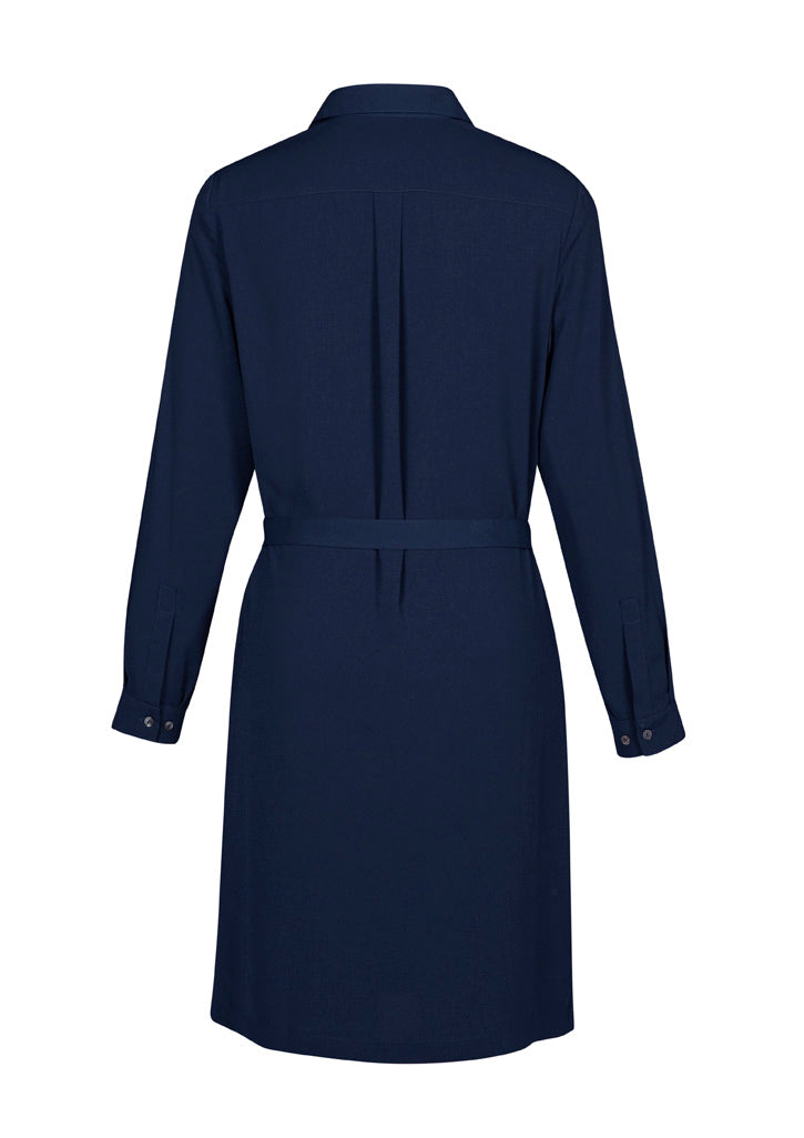 Chloe Womens Dress - Navy - Back