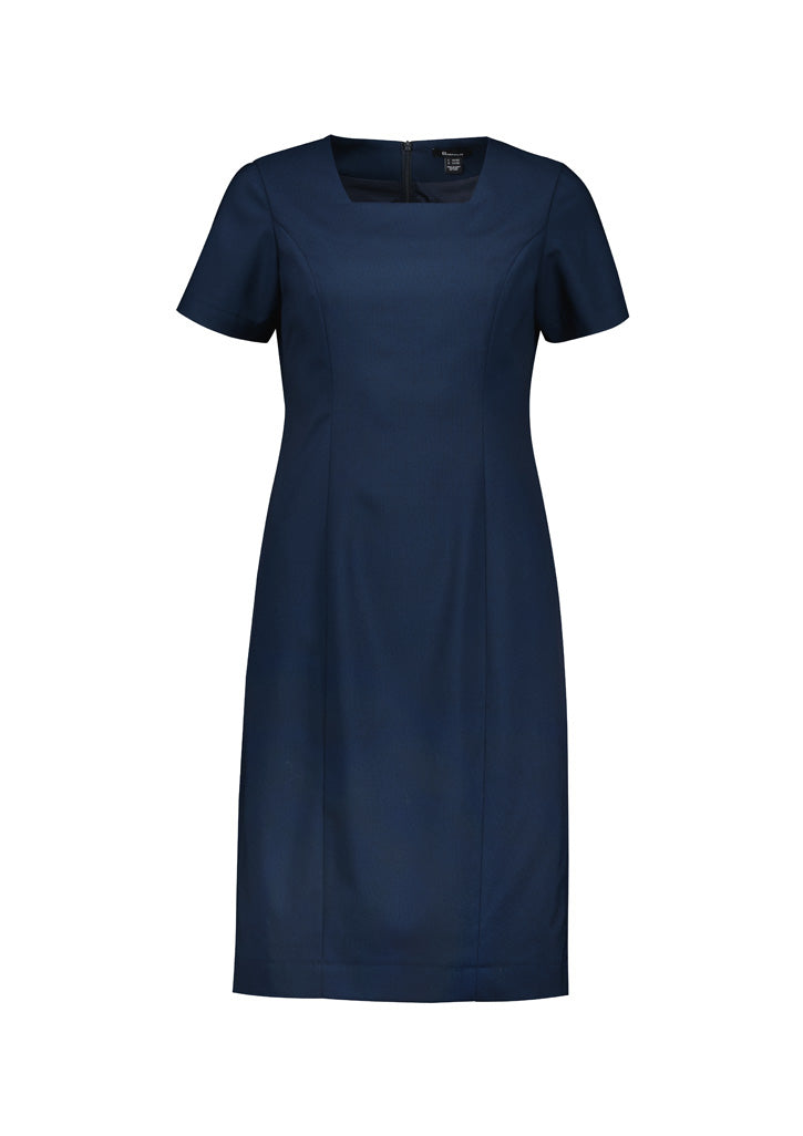 Renew Womens Short Sleeve Dress - Navy Dusk - Front